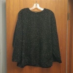 H&M Black Sweater with Silver Size Medium